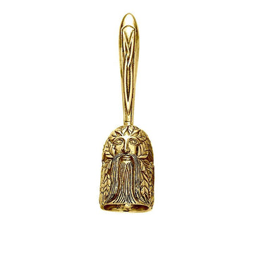 The Green Man Hand Bell in 14 Karat Yellow Gold GPD6187 - Jewelry